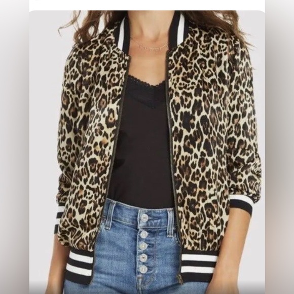 Once worn size medium bomber jacket by Peyton Jensen. - Picture 5 of 5